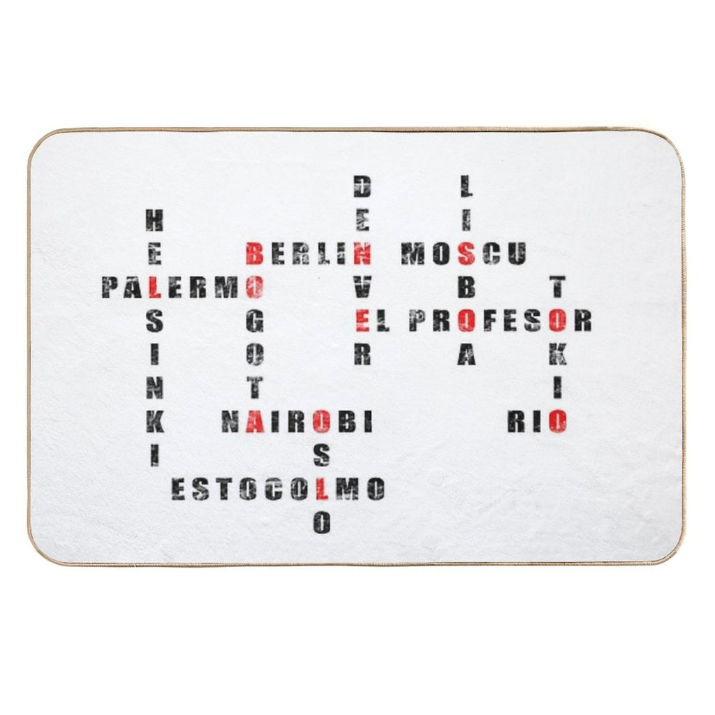Profesor Ciudades - Black Version  Pet-Safe Bath Mat