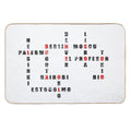 Profesor Ciudades - Black Version  Pet-Safe Bath Mat
