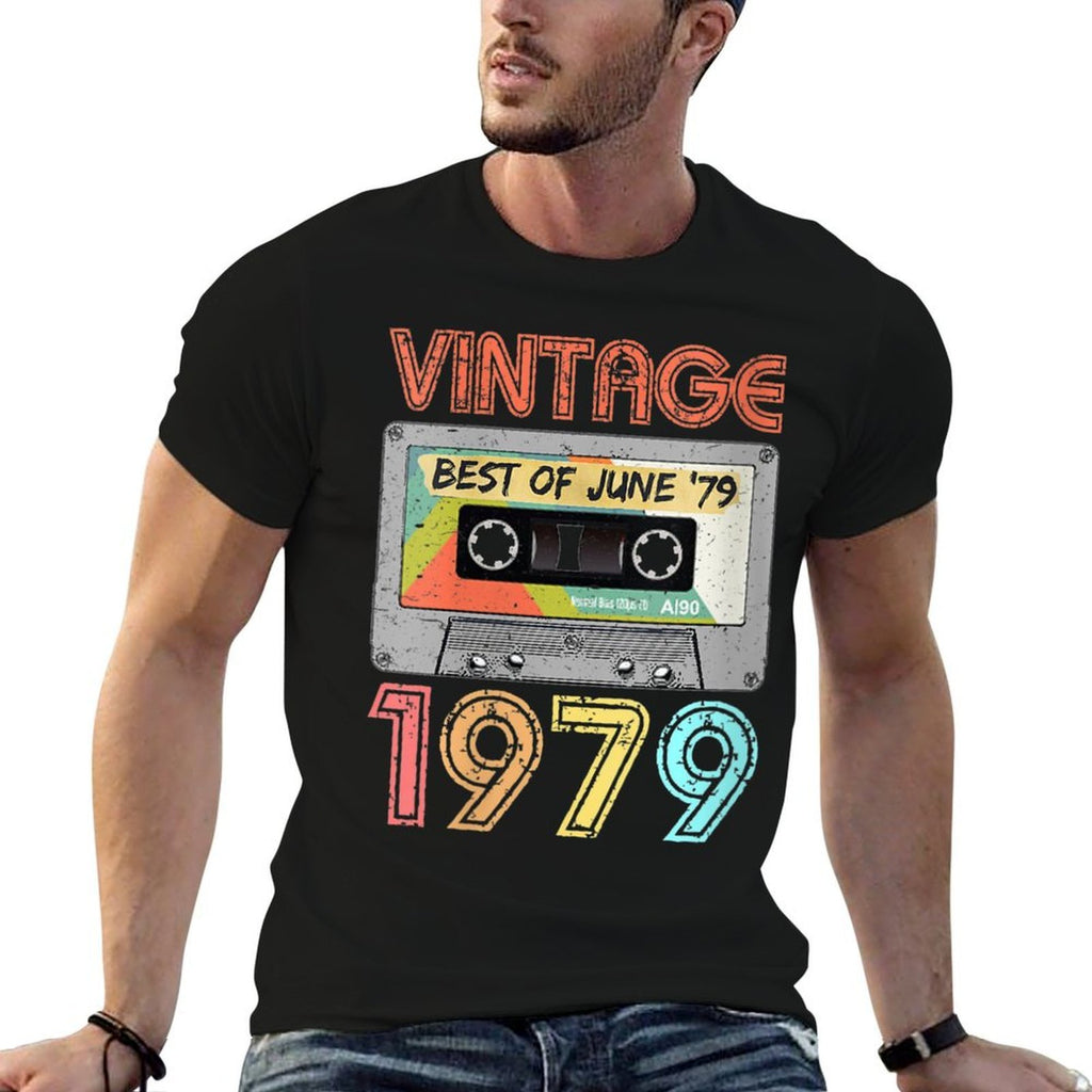 Womens June 1979 40th Birthday  Mens Womens Vintage 1979  Soft T-Shirt