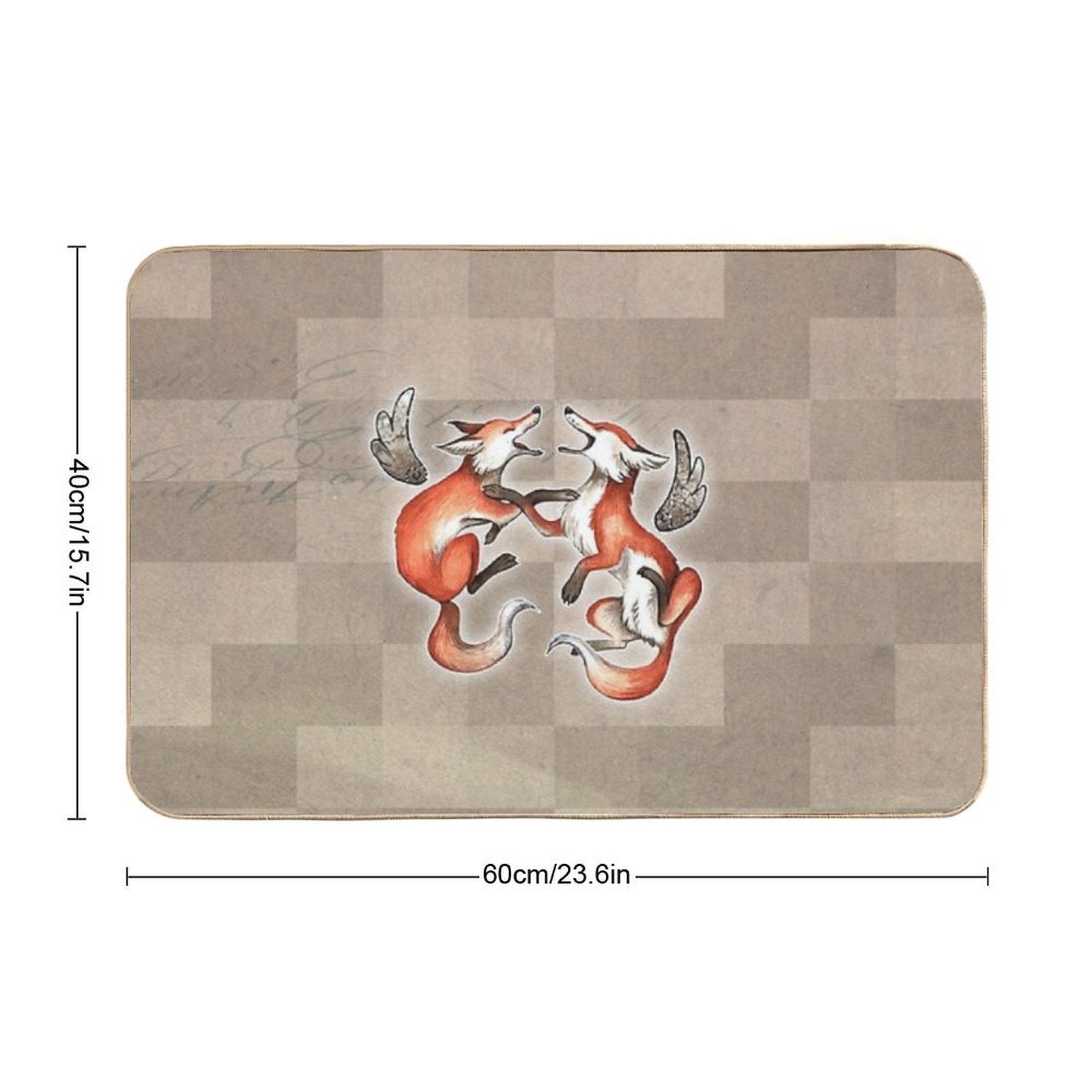 Foxes  Slip-Resistant Bath Mat