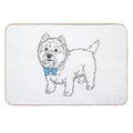 My Little Westie  (please Message Me BEFORE You Order to Add Your Own Name)  Slip-Resistant Bath Mat