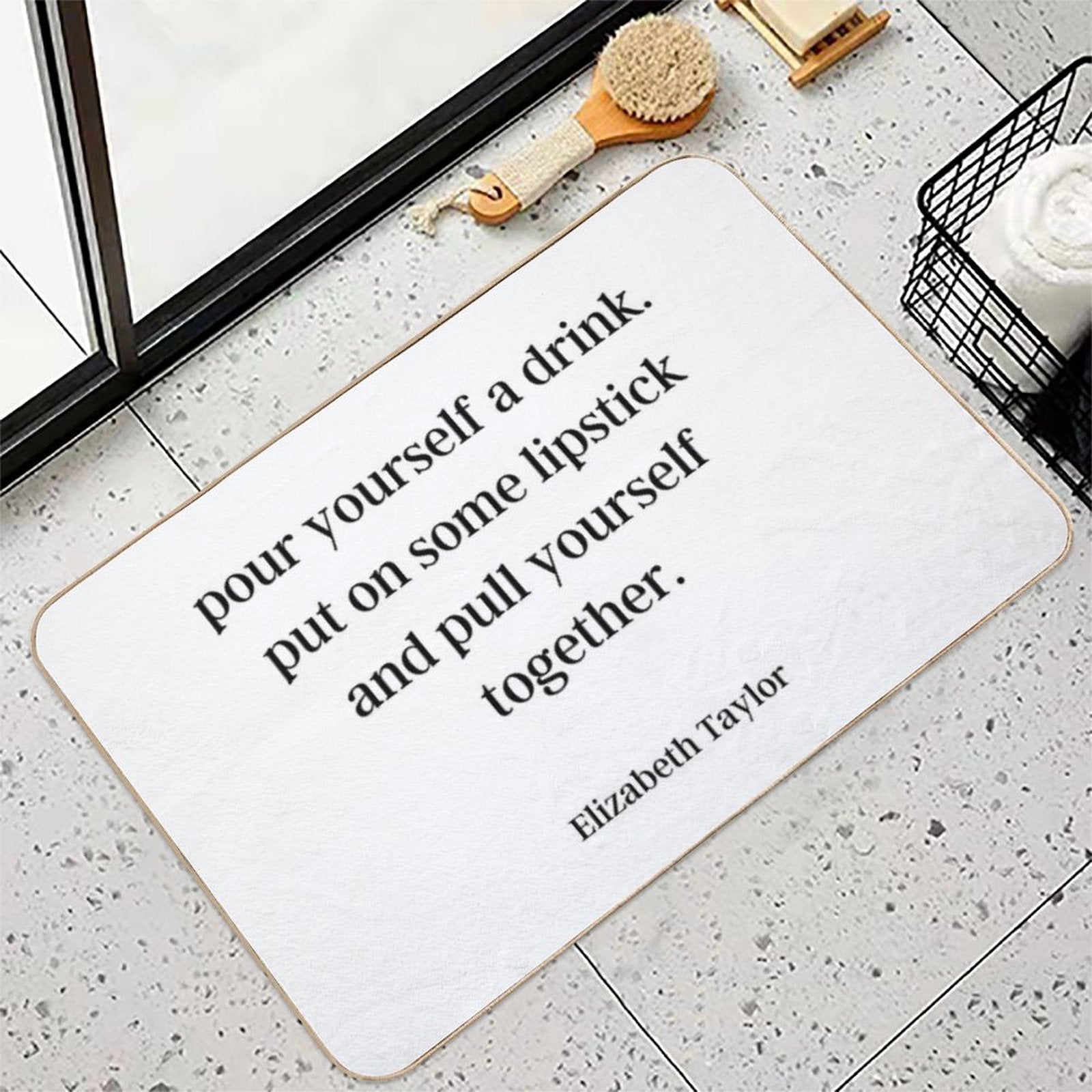 Elizabeth Taylor Advice  Fade-Resistant Bath Mat