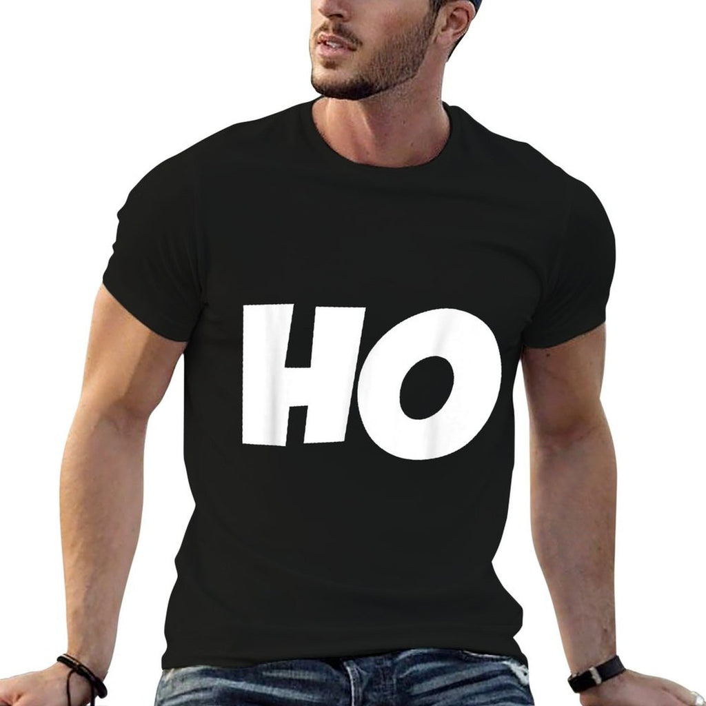Ho Ho Ho Christmas Ho Matchings Holidays  Polyester Blend T-Shirt