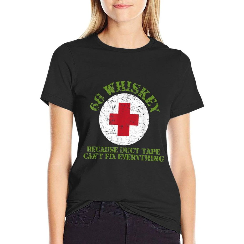 68 Whiskey Because Duct Tape Can't Fix Everything Veterans  Soft T-Shirt