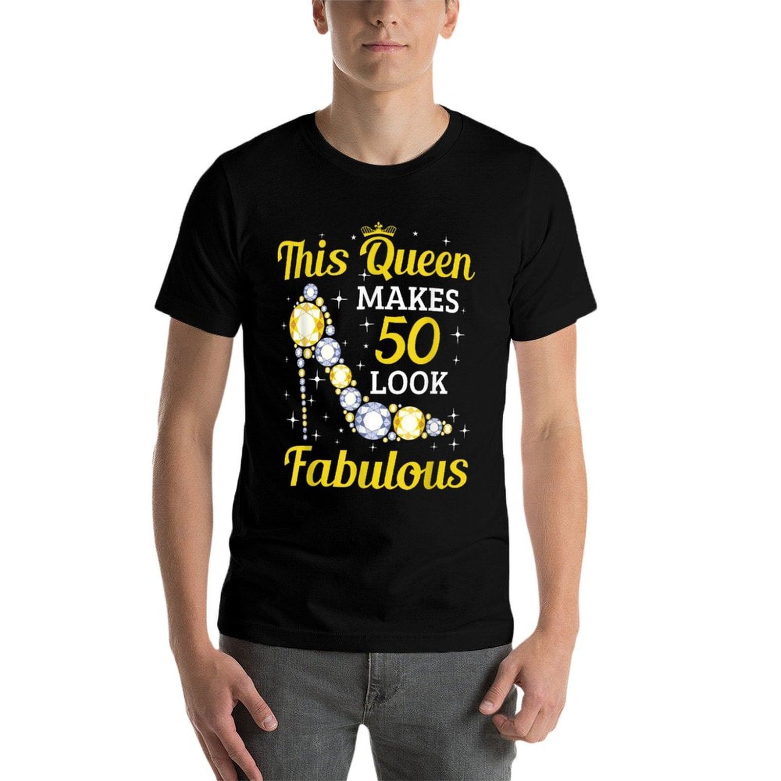 This Queen Makes 50 Look Fabulous Woman 50th Birthday  Vintage-inspired T-Shirt