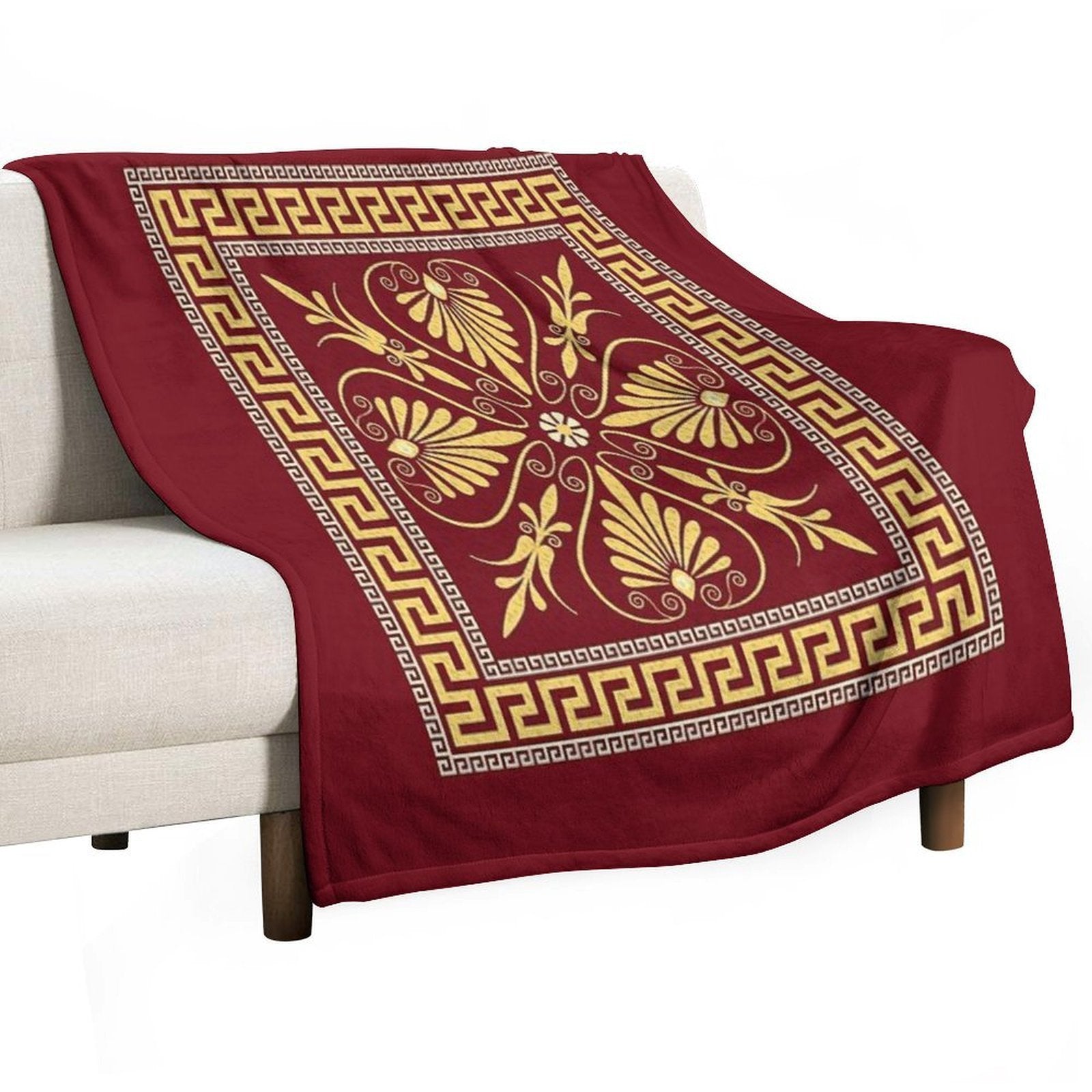 Greek Ornament (Meander) Multi-functional Throw Blanket