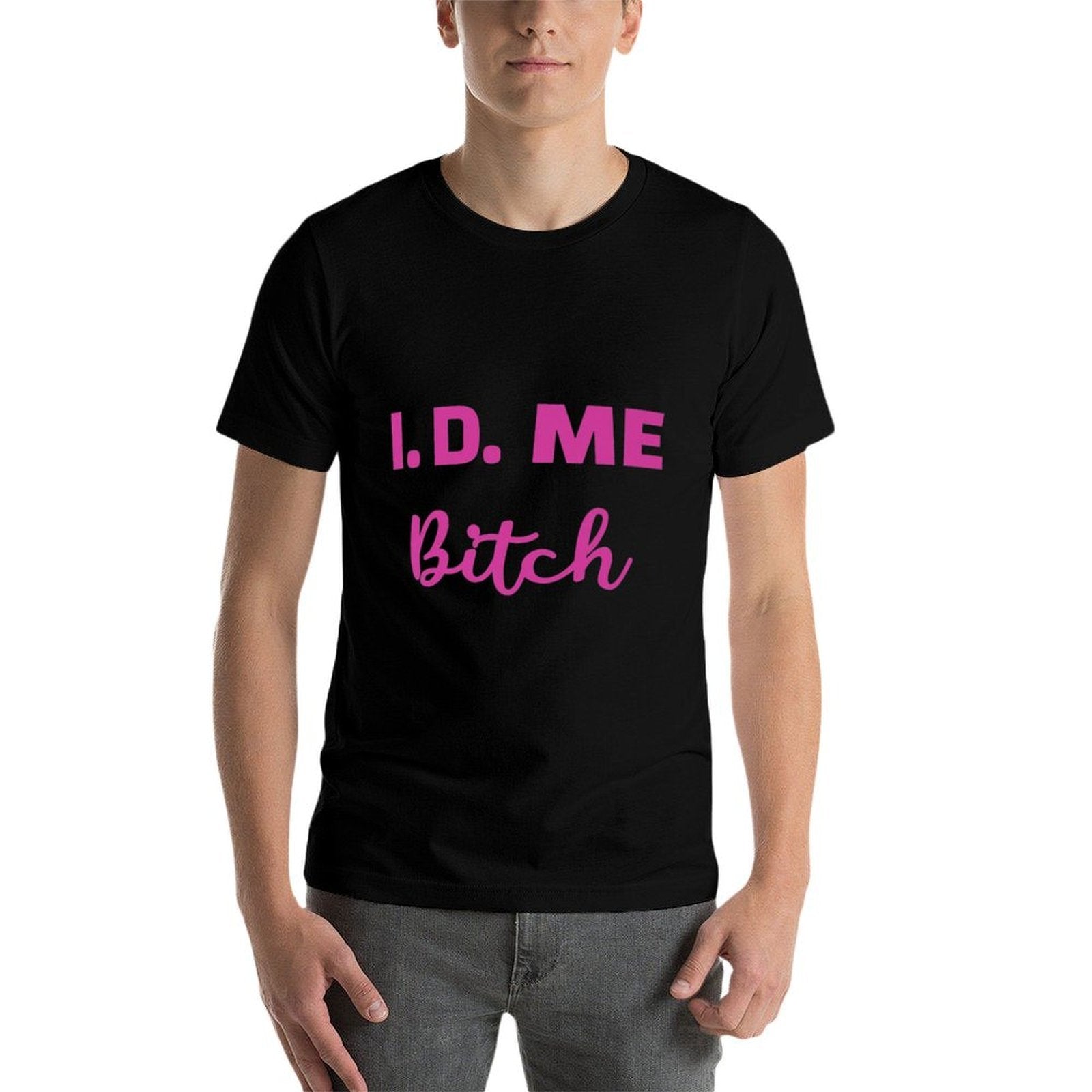 I.D. Me Bitch, Funny Novelty 21st Birthday Premium  Vintage-inspired T-Shirt