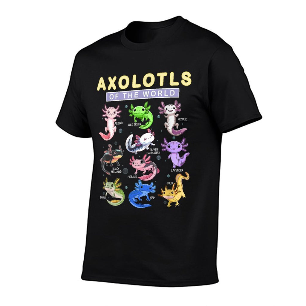 Funny Axolotls Of The World Cute Kawaii Axolotl  Odor-resistant T-Shirt