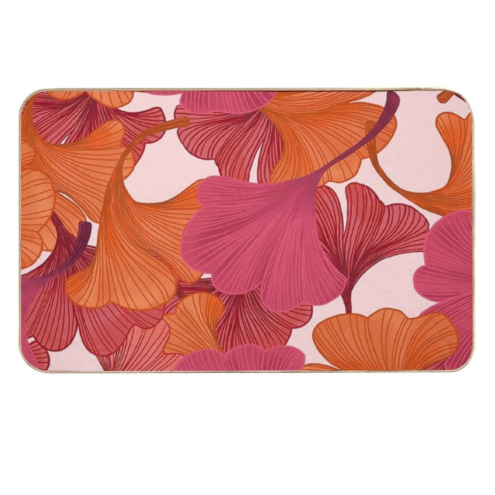 Autumn Ginkgo Leaves  Non-Slip Bath Mat
