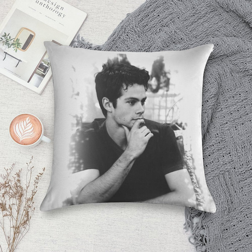 Dylan O'Brien Soft Warmth Comfort Throw Pillow