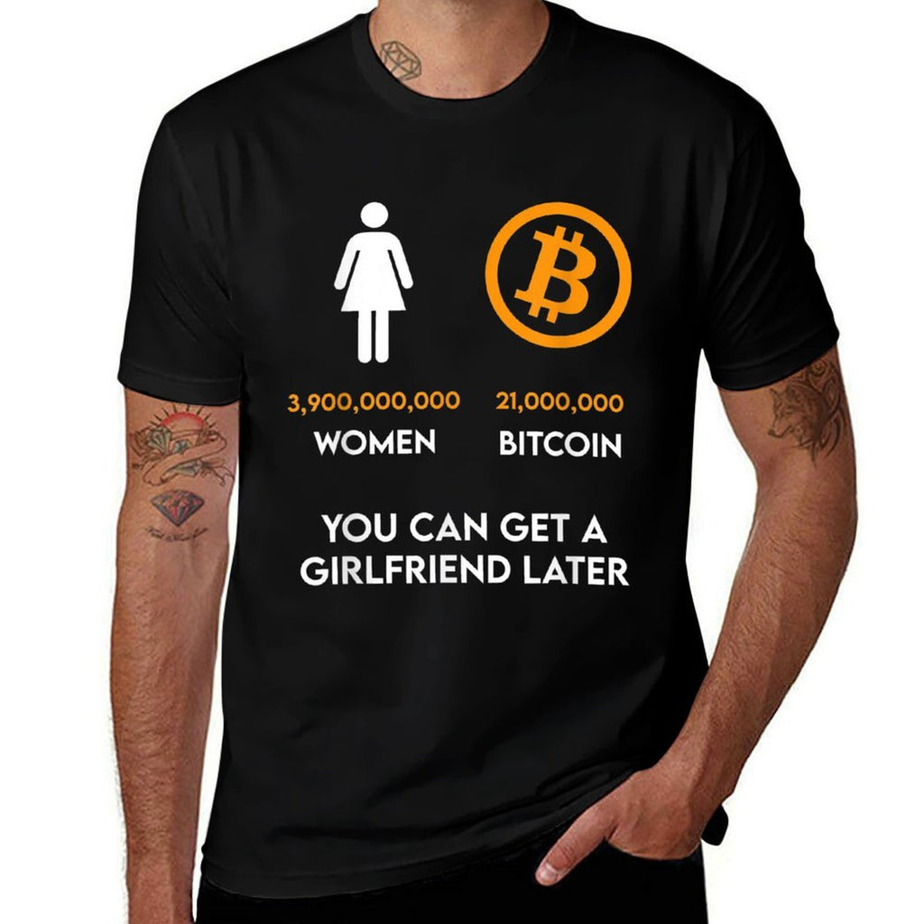 Bitcoin Meme Funny BTC Crypto Gift  Heathered Texture T-Shirt