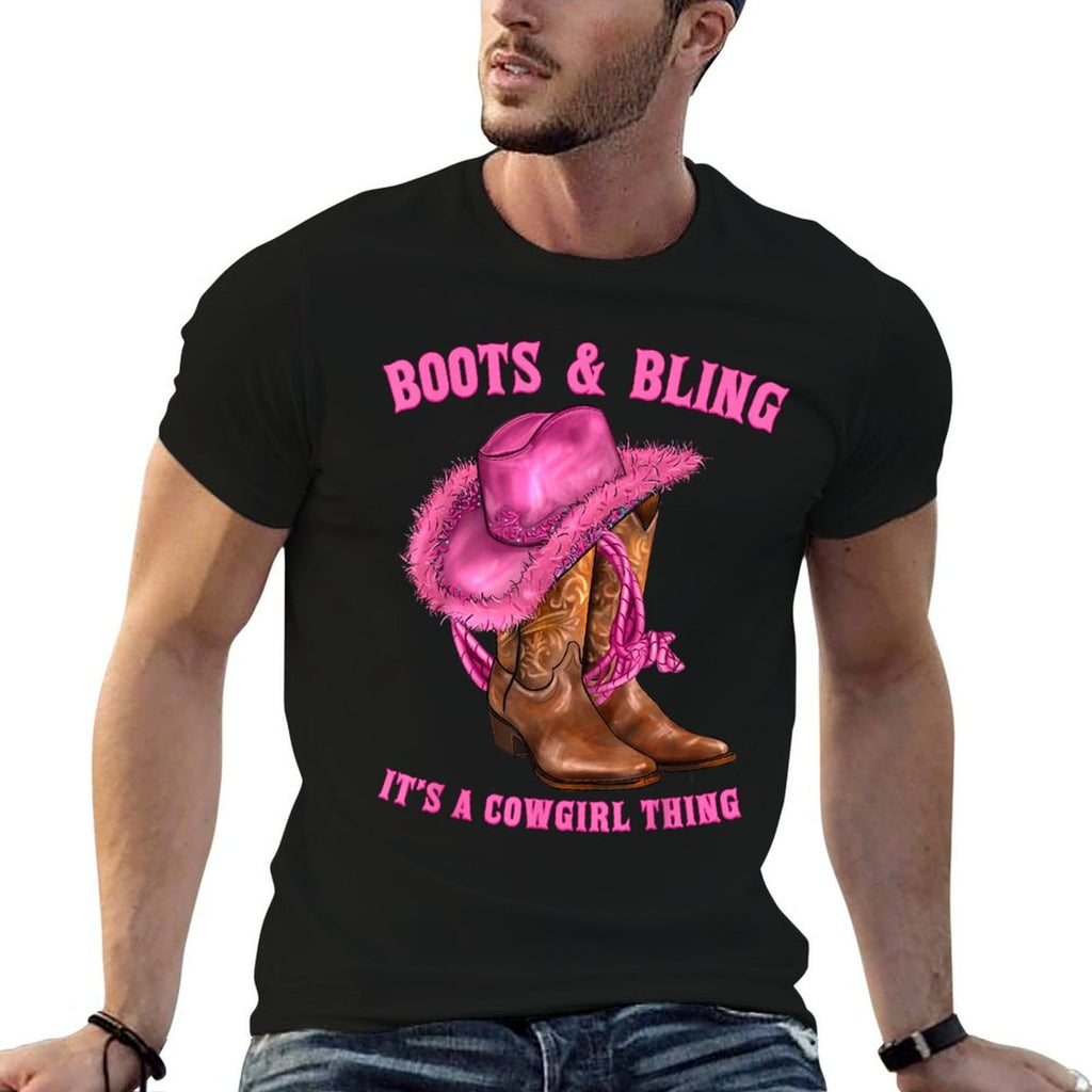 Boots And Bling It's A Cowgirl Thing Western Rodeo Cowgirls  Soft T-Shirt