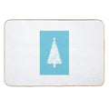 Circles of Fun -  White Christmas Tree  Odorless Bath Mat