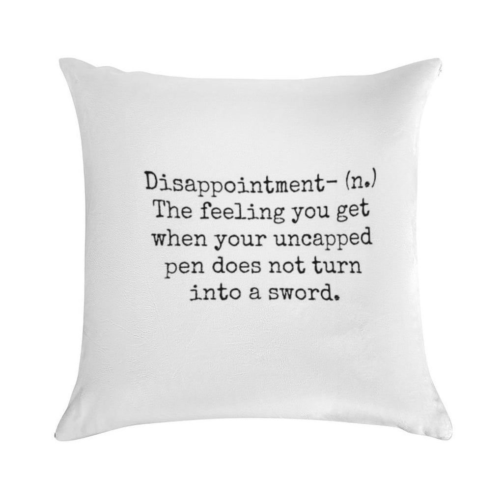 Percy Jackson Disappointment Soft Reinforced Edging Throw Pillow