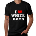 I Love White Boys, I Heart White Boys  Moisture-wicking T-Shirt