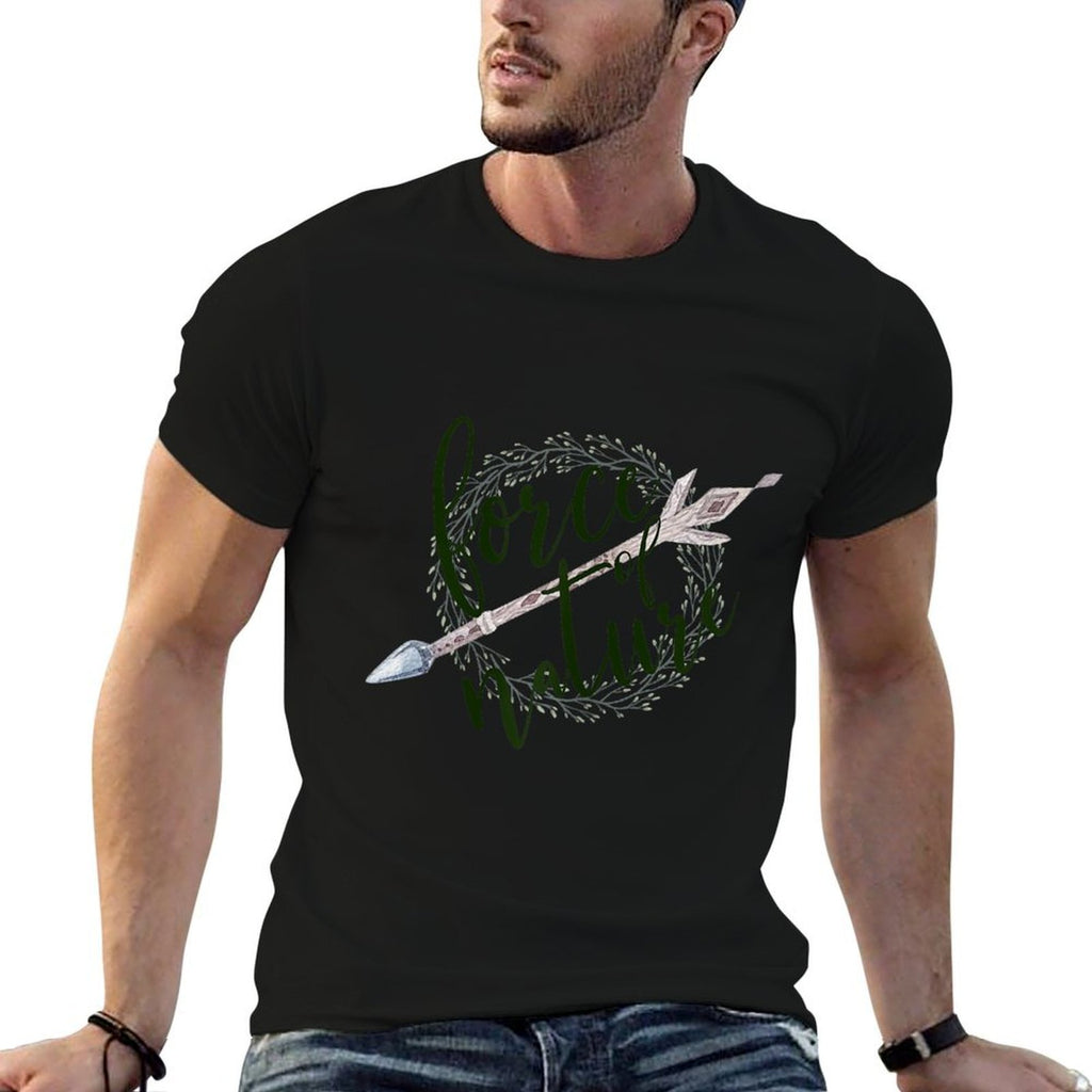 Force of Nature Earthy Tshirt  Oversized Silhouette T-Shirt