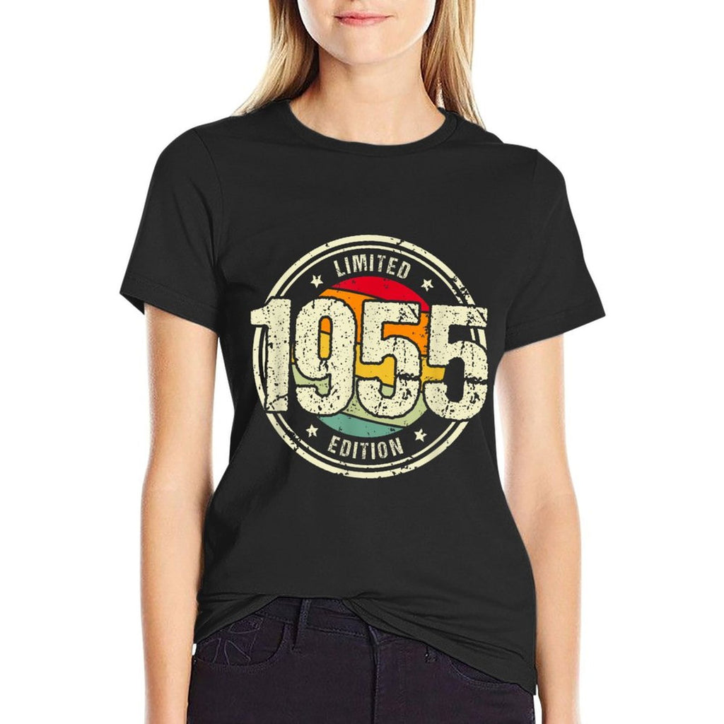 Retro 70 Year Old Vintage 1955 Limited Edition 70th Birthday  Easy-care T-Shirt