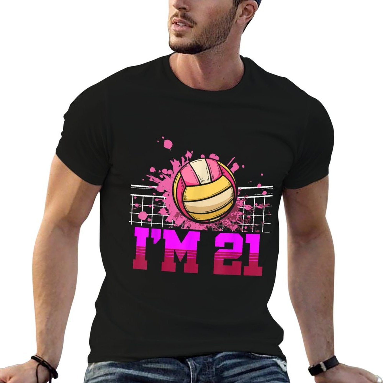 I'm 21 Sports Volleyball Player Adult 21st Birthday  Breathable T-Shirt
