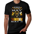 Kings Are Born On May 31st Birthday Bday Men Boy Kid  Trendy Pattern T-Shirt