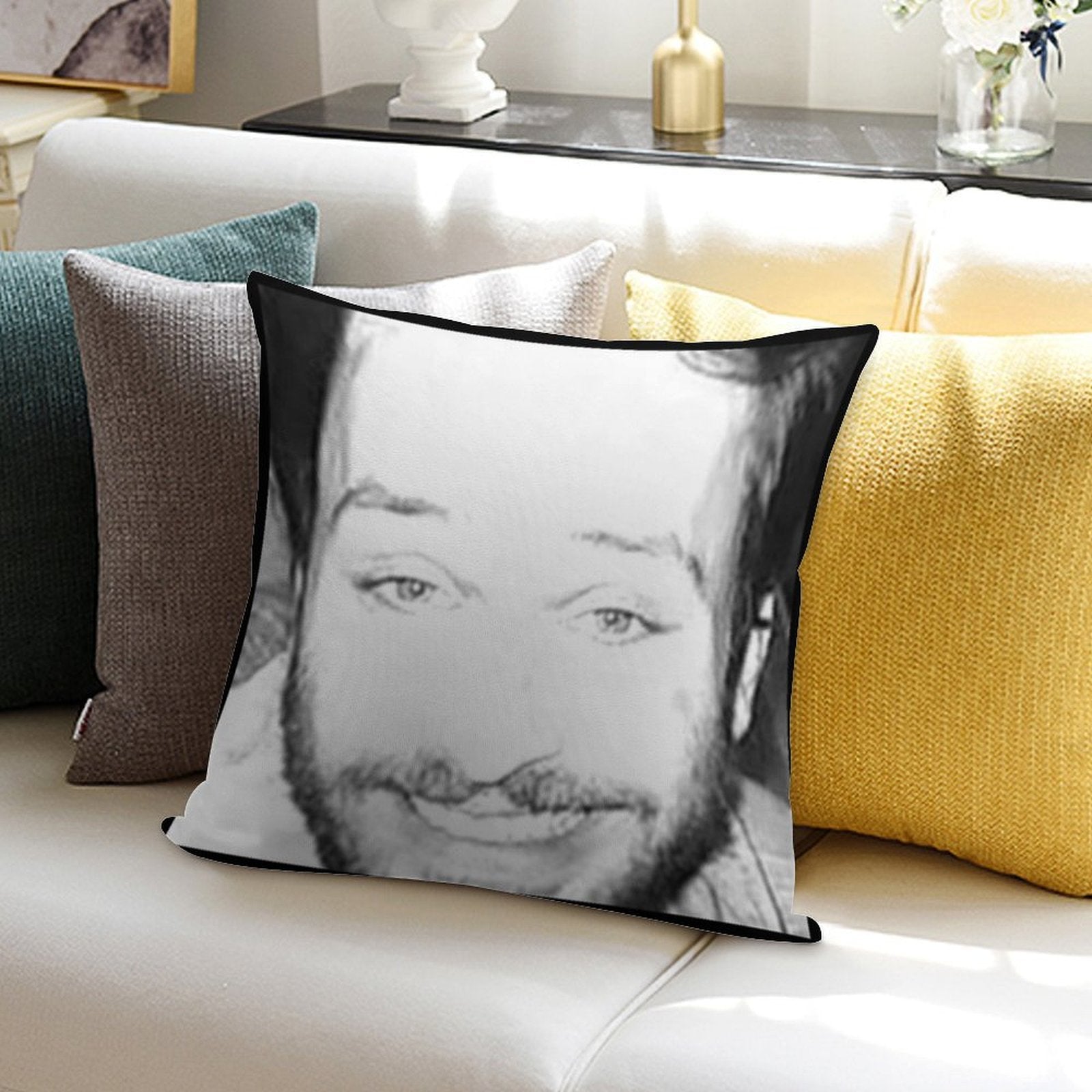 Always Sunny in Philidelphia Charlie Dating Picture Soft Multiple Sizes Throw Pillow
