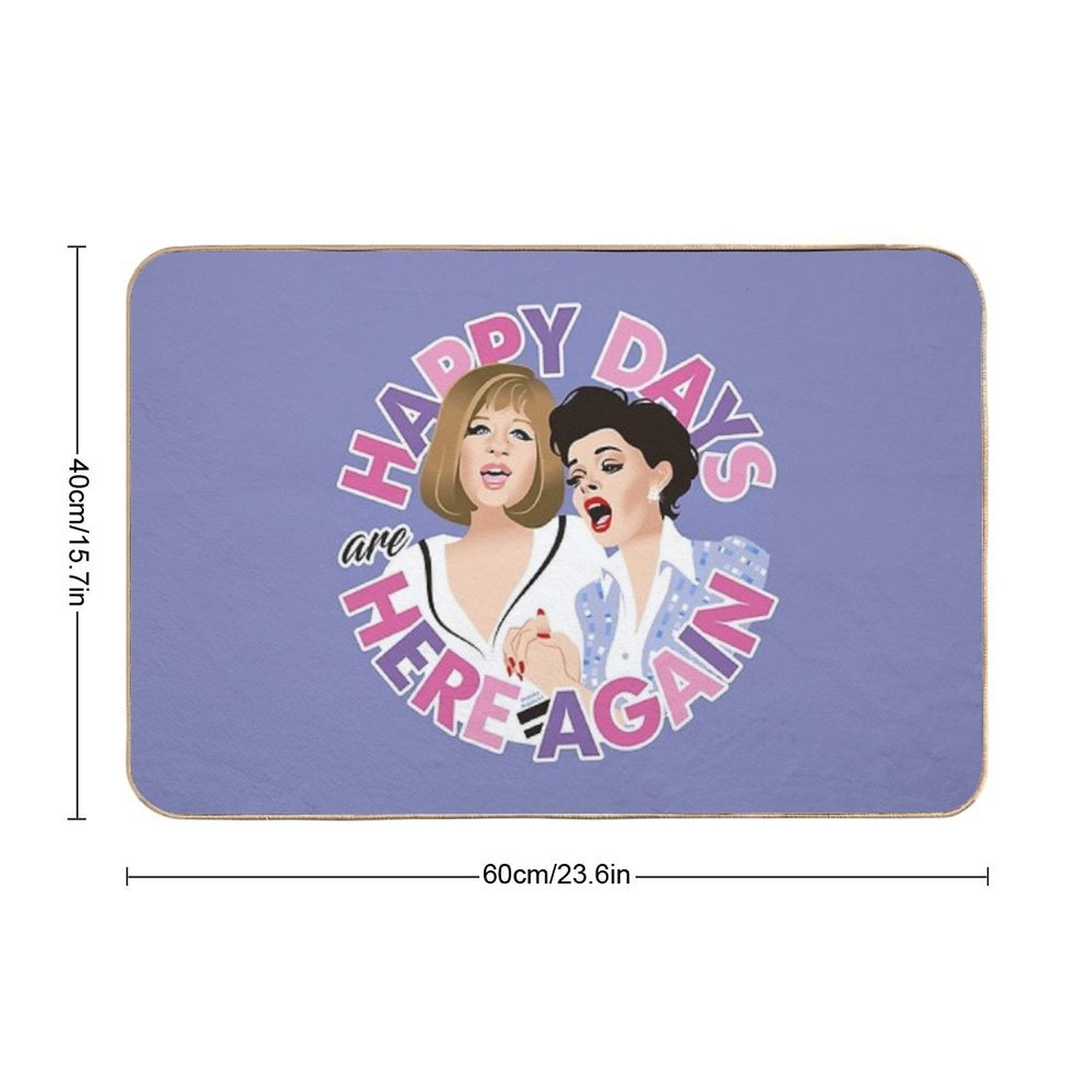 Happy Days  Stain-Proof Bath Mat