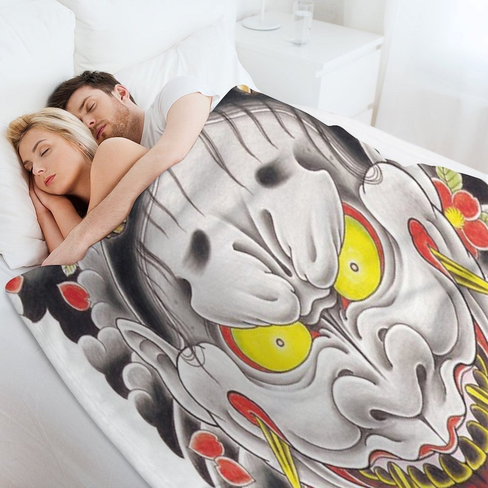 Goro Majima Hanya Tattoo Large Version Travel-friendly Throw Blanket