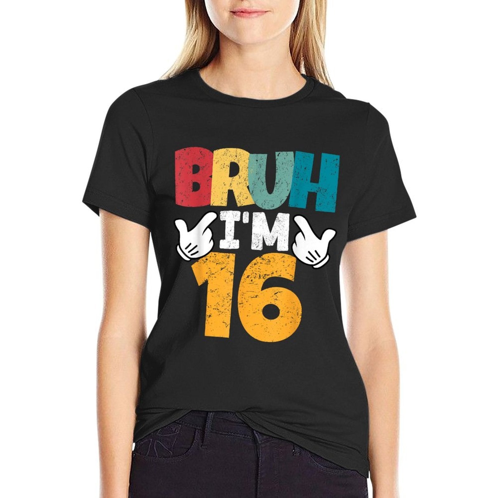 Bruh I'm 16 Year Old Gifts Boys Girls It's My 16th Birthday  Classic T-Shirt