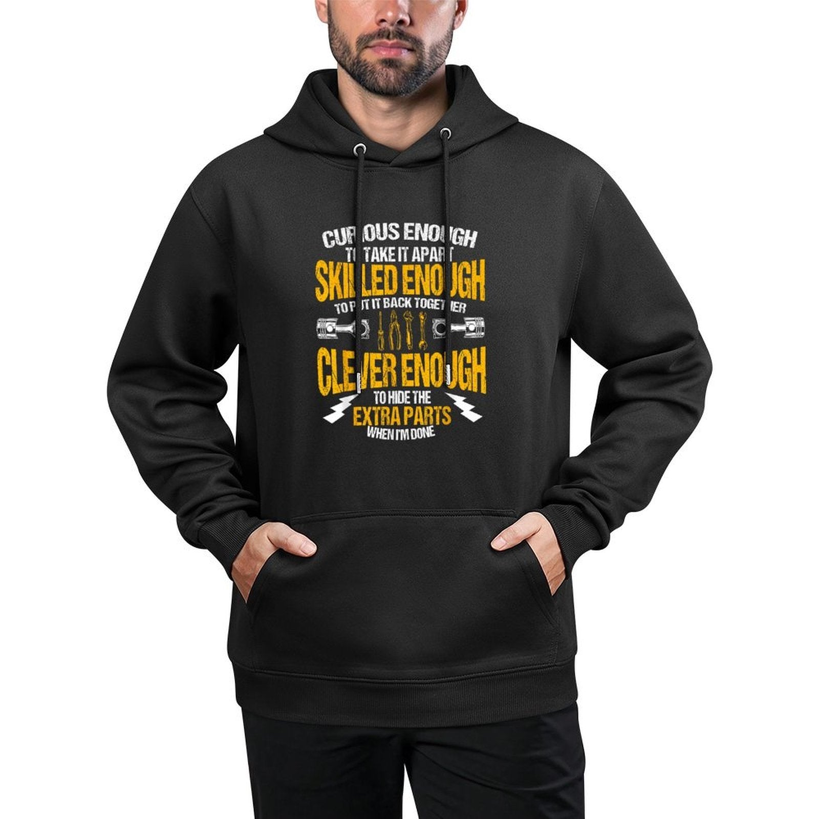 Funny Car Mechanic Gift Mechanic Tool Tuner Shape Retention Hoodie