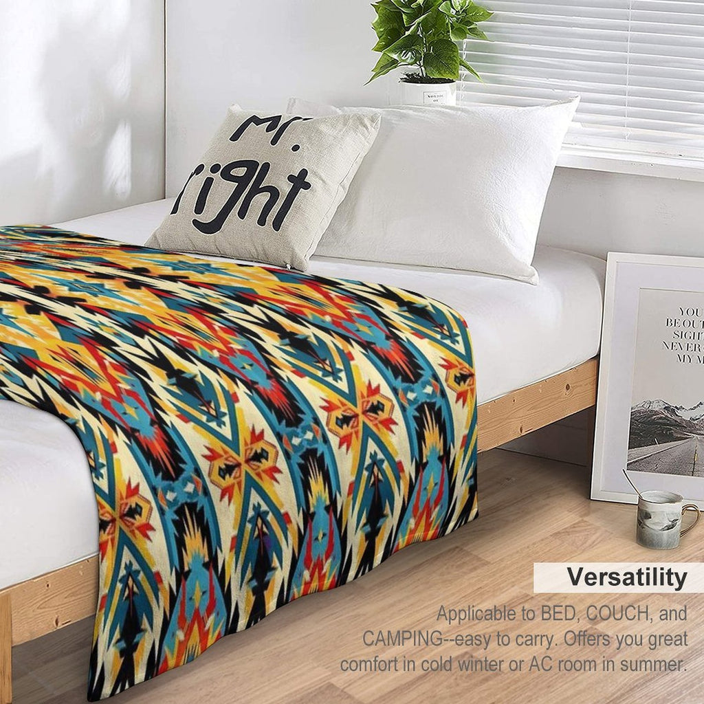 Choctaw Nation Pattern Easy Care Throw Blanket