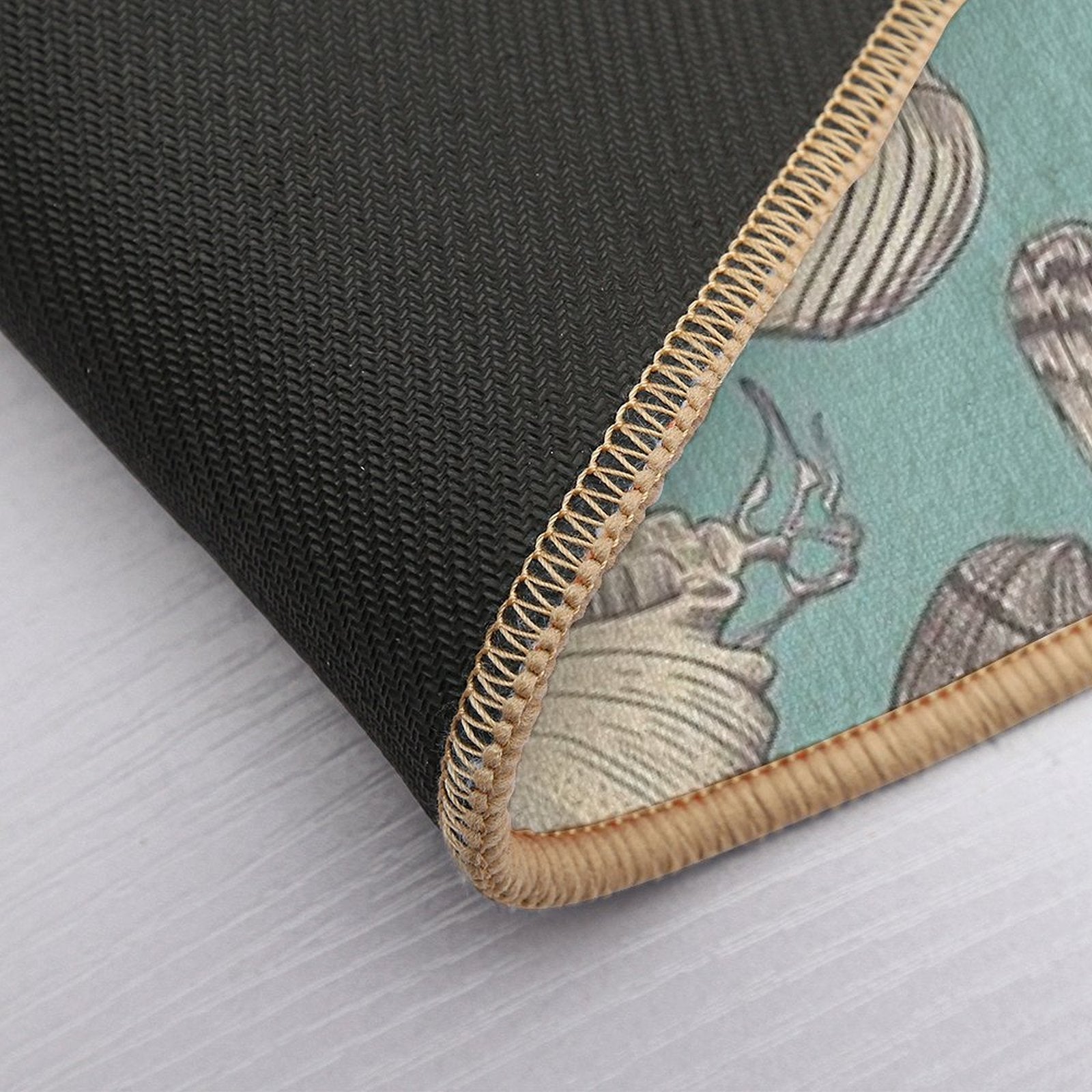 Shells Design  Fade-Resistant Bath Mat