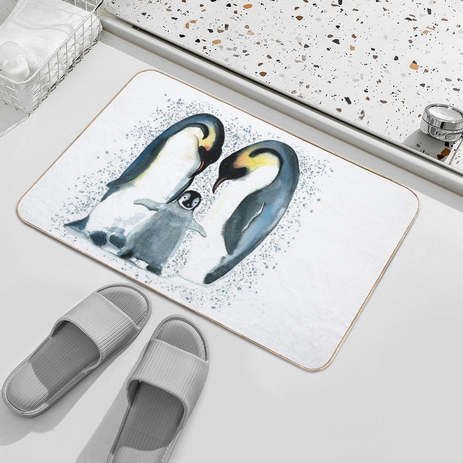 Penguins  Eco-Friendly Bath Mat