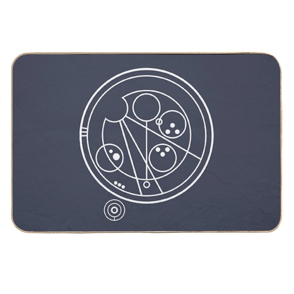 Allons-y! White  Versatile Bath Mat