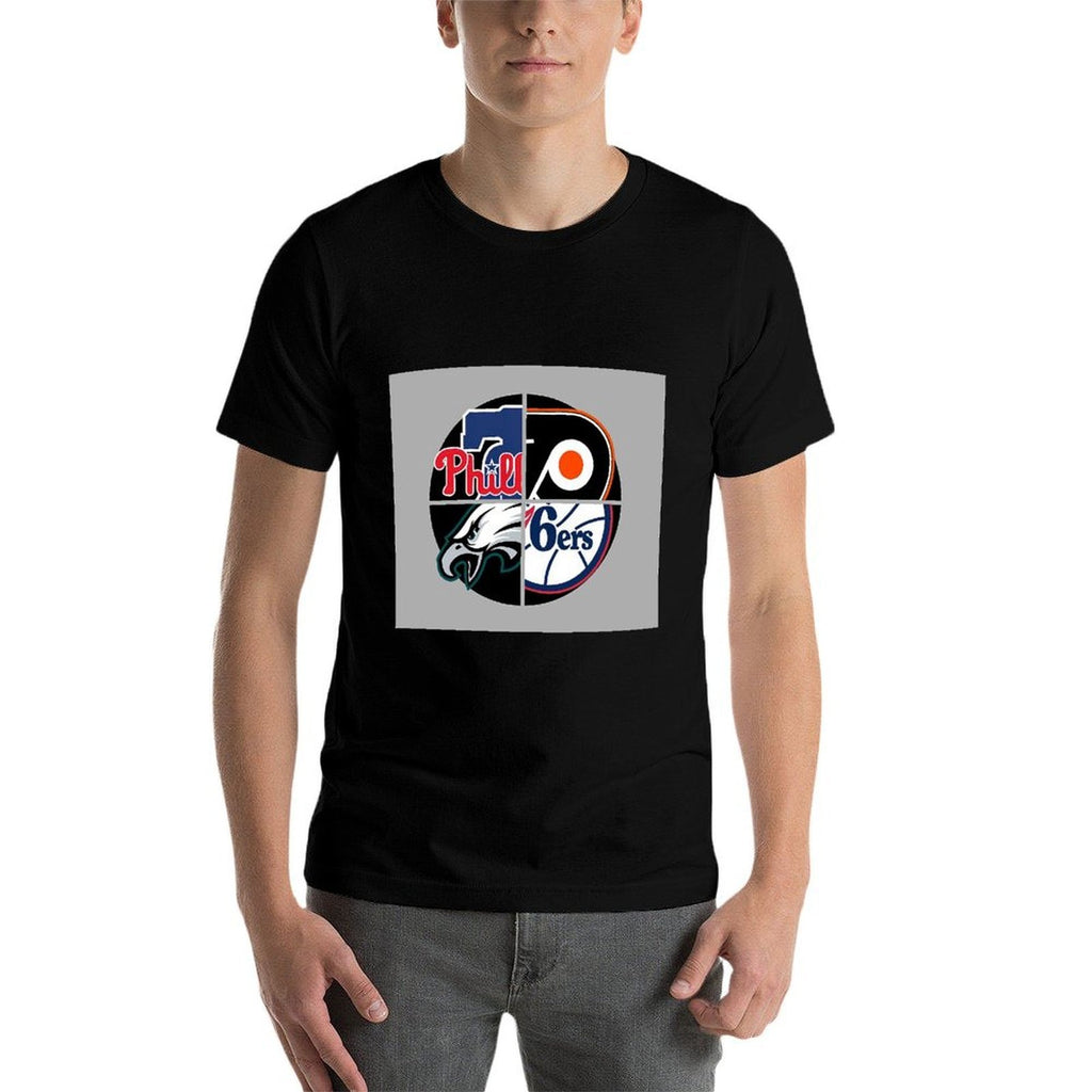 Philadelphia Sports Quad  Trendy Pattern T-Shirt