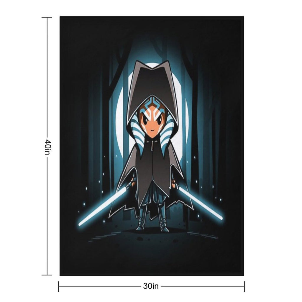 Ahsoka Tano Velvety-soft Throw Blanket