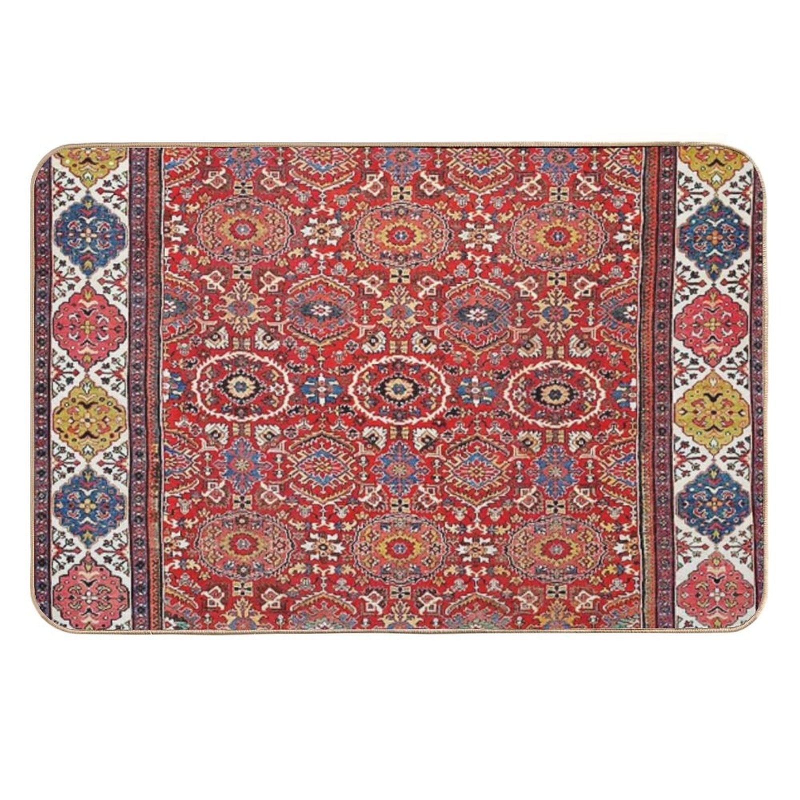 Mahal Arak West Persian Rug Print  Absorbent Bath Mat