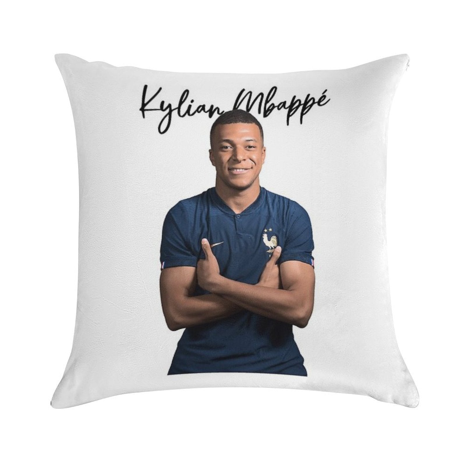 Kylian Mbappe Soft Style Accent Throw Pillow