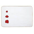 Poppies, Poppies, Poppies!  Absorbent Bath Mat