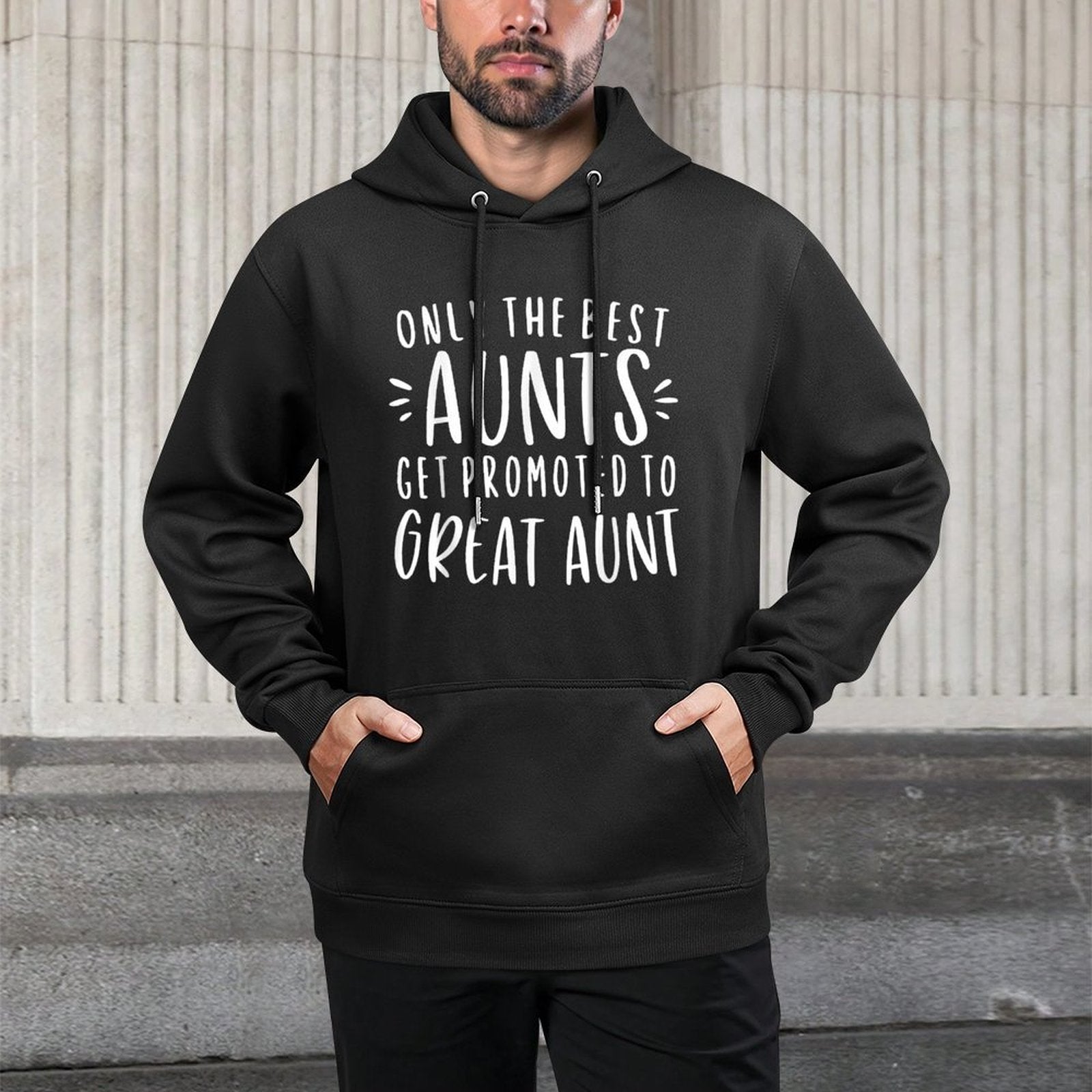 Only The Best Aunts Get Promoted To Great Aunt Gifts Auntie Customizable Surface Hoodie