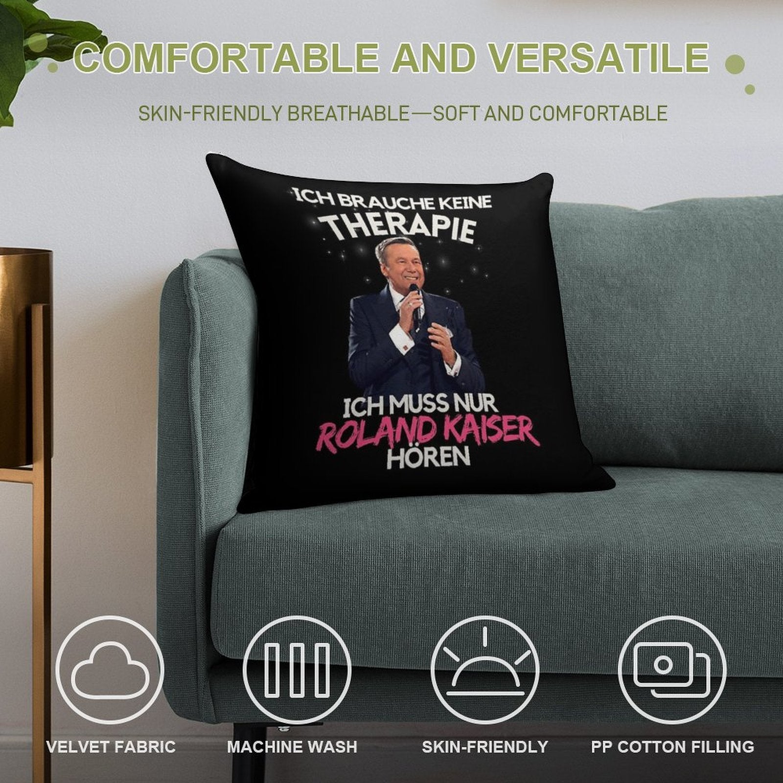 Roland Kaiser-roland Kaiser Festival- Roland Kaiser Merch Soft Home Decor Throw Pillow