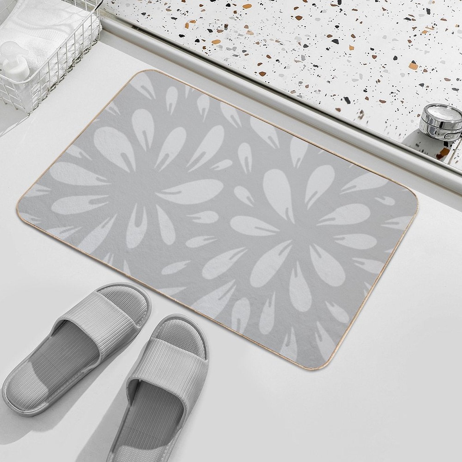 Petals  Easy Maintenance Bath Mat