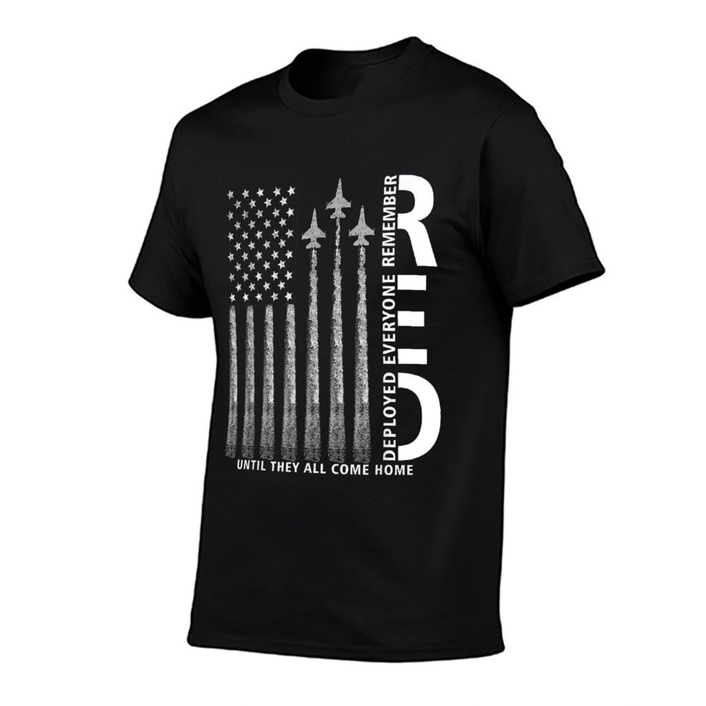 RED Friday Remember Everyone Deployed Military American Flag  Classic T-Shirt