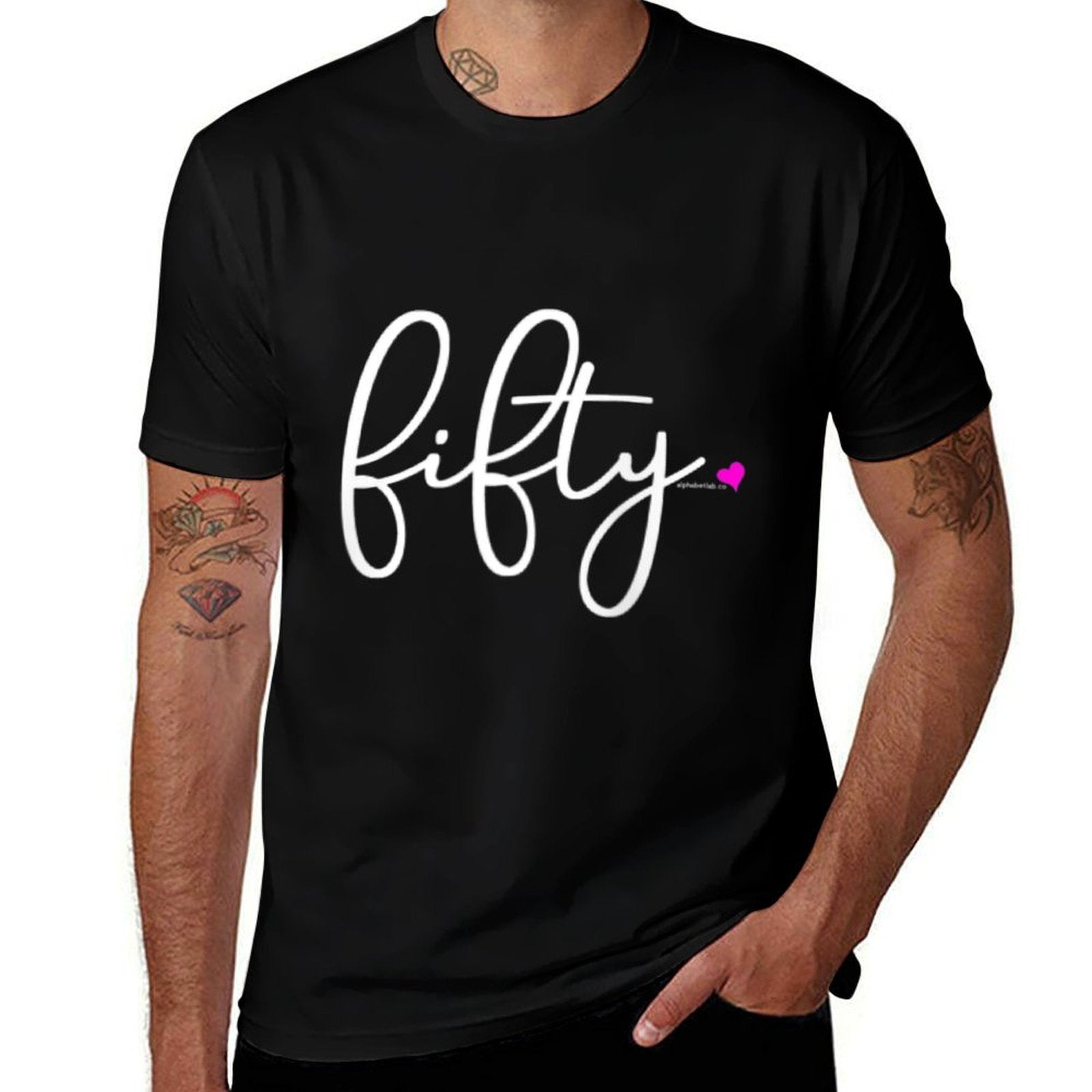 50th Birthday Gift Ideas for Her 50 Years Old Fifty Women Raglan Baseball  Rolled Sleeves T-Shirt