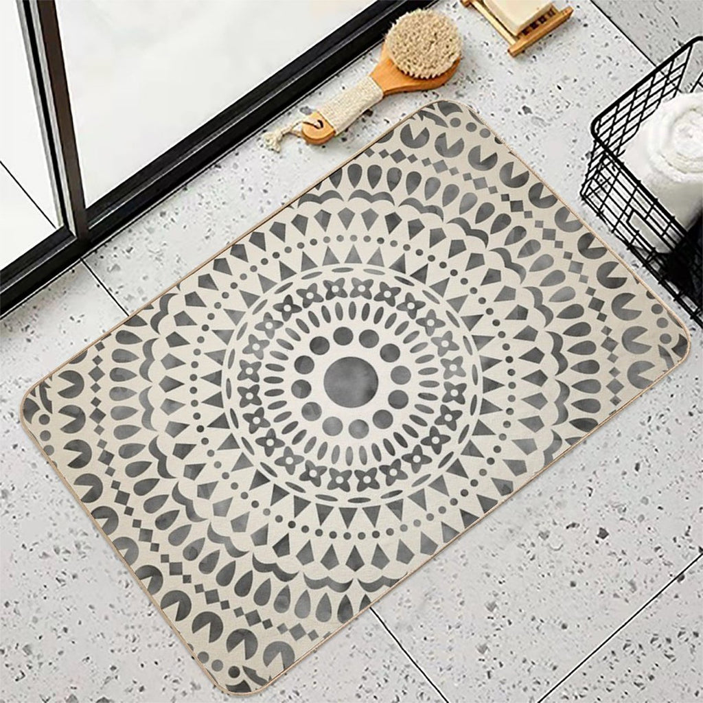 Watercolor Mandala Mandala10w  Multi-Purpose Bath Mat