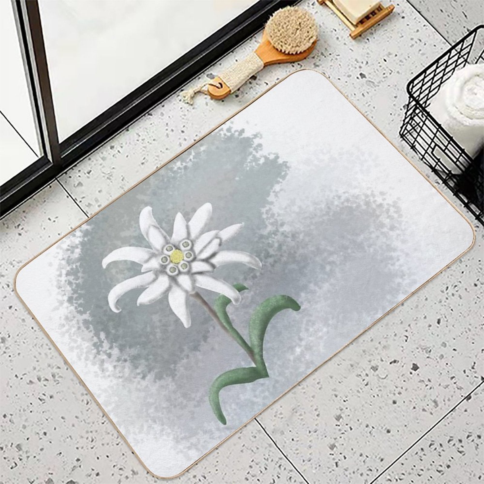 Strength And Beauty- Edelweiss  Odorless Bath Mat