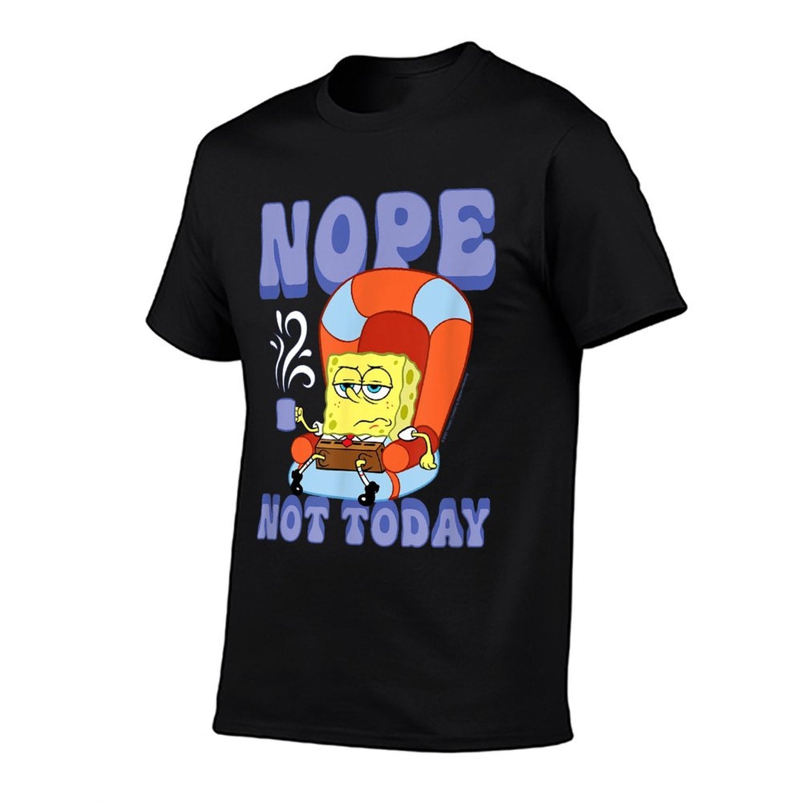 Nickelodeon SpongeBob SquarePants Nope Not Today  Tagless Design T-Shirt