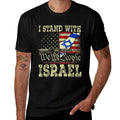 I Stand with Israel I Stand for Peace Israeli  Wrinkle-resistant T-Shirt