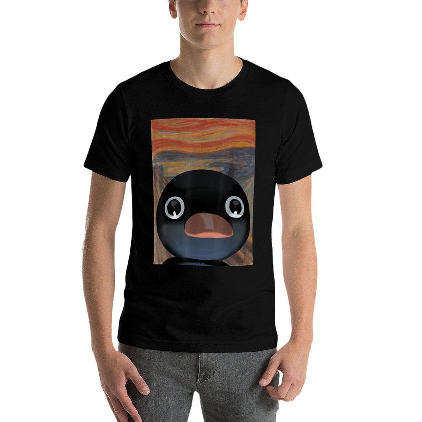Penguin Noot Scream Funny Penguin Meme  Quick-drying T-Shirt