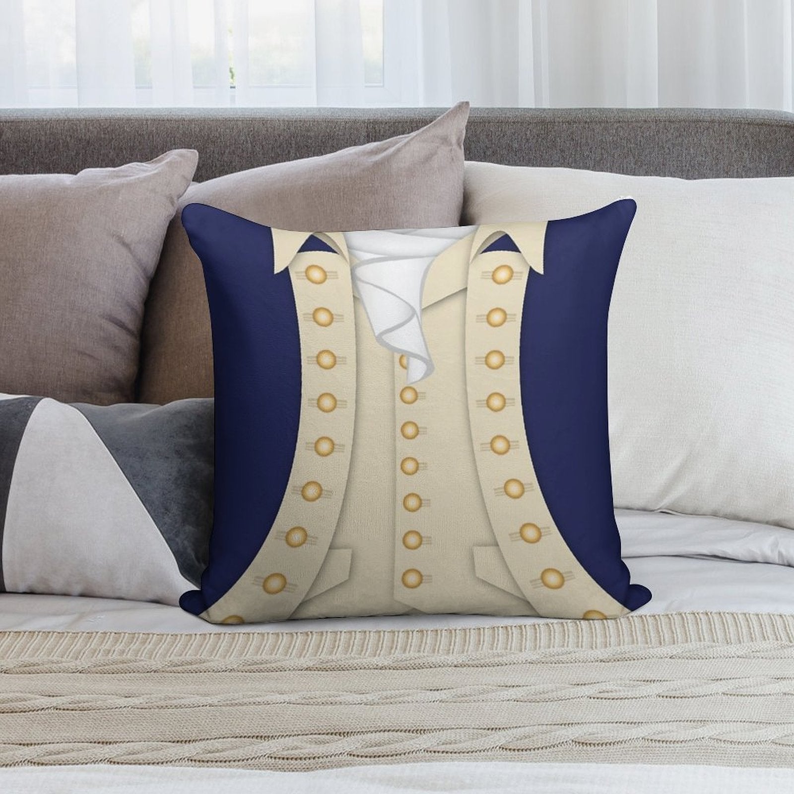 Alexander Hamilton Soft Bedroom Essential Throw Pillow