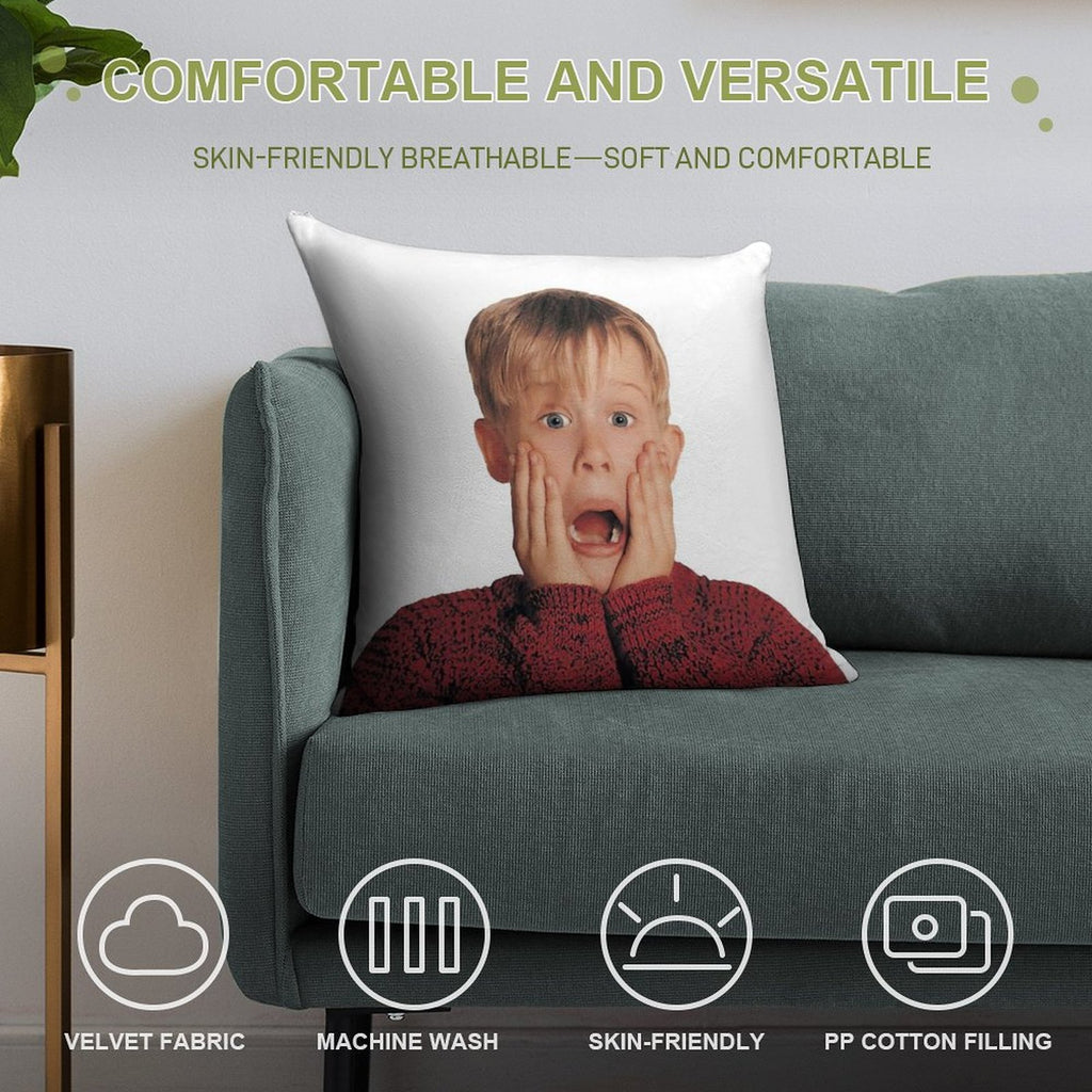 Home Alone Soft Durable Construction Throw Pillow