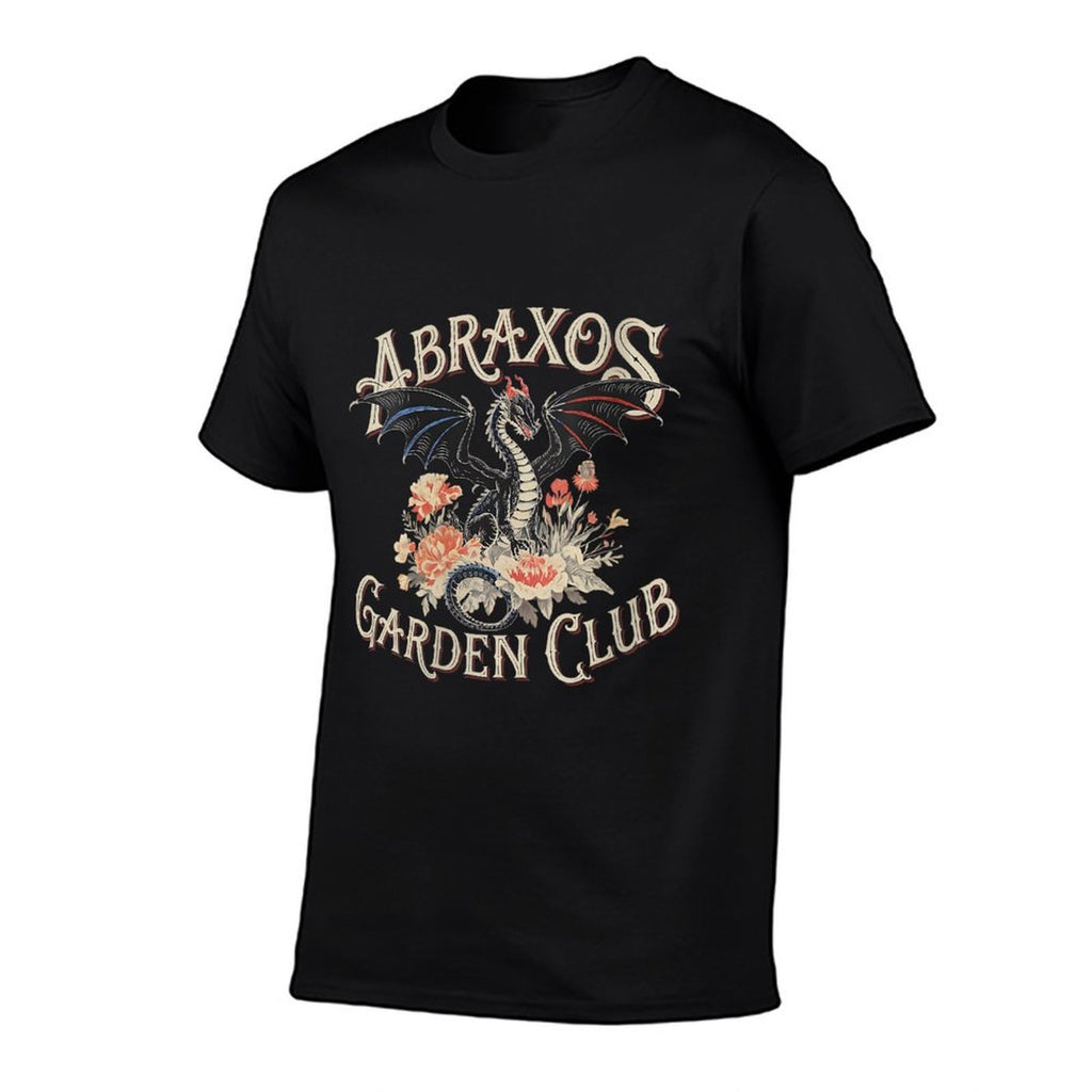 Womens Abraxos Garden Club Dragon Vintage Fantasy Floral Design  Moisture-wicking T-Shirt